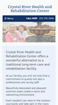 Mobile Screenshot of crystalriverhealthandrehab.com